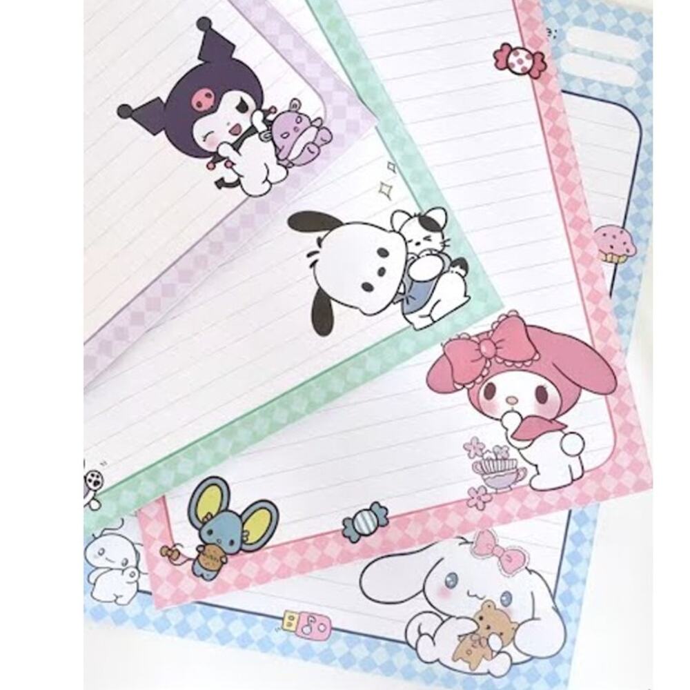 #6793 Hello Kitty & Friends - Kuromi notepad paper 30 sheet sheets